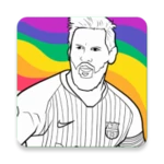 Logo of Draw Coloring Football Players android Application 